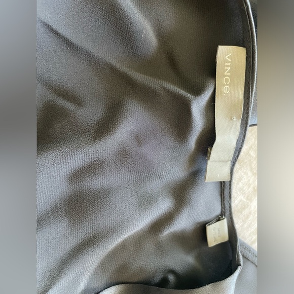 VINCE 100% Silk V-Neck Dress in
Graphite NWOT - Picture 3 of 4
